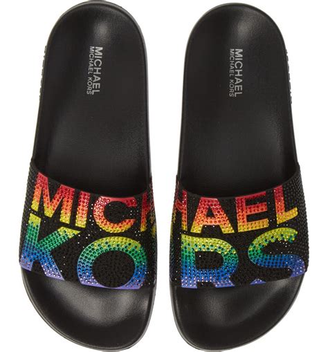 michael kors gilmore slide sandals|michael kors slides on sale.